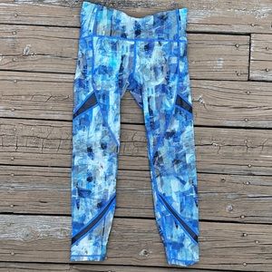 Lululemon 25” Mesh Panel Running Leggings Size 6